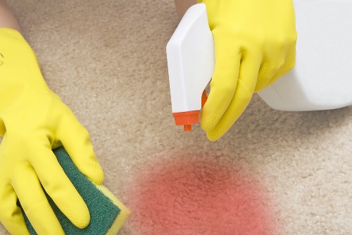 Professional hard floor cleaning service in a Lambeth home entrance