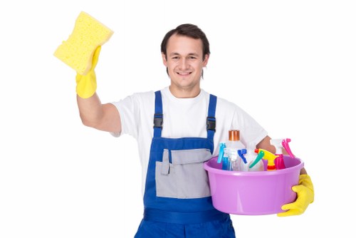 Cleaning a mixed-material building façade with care