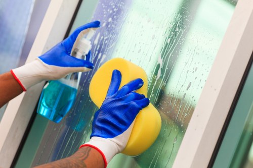 Local cleaner working in a Lambeth flat with access challenges